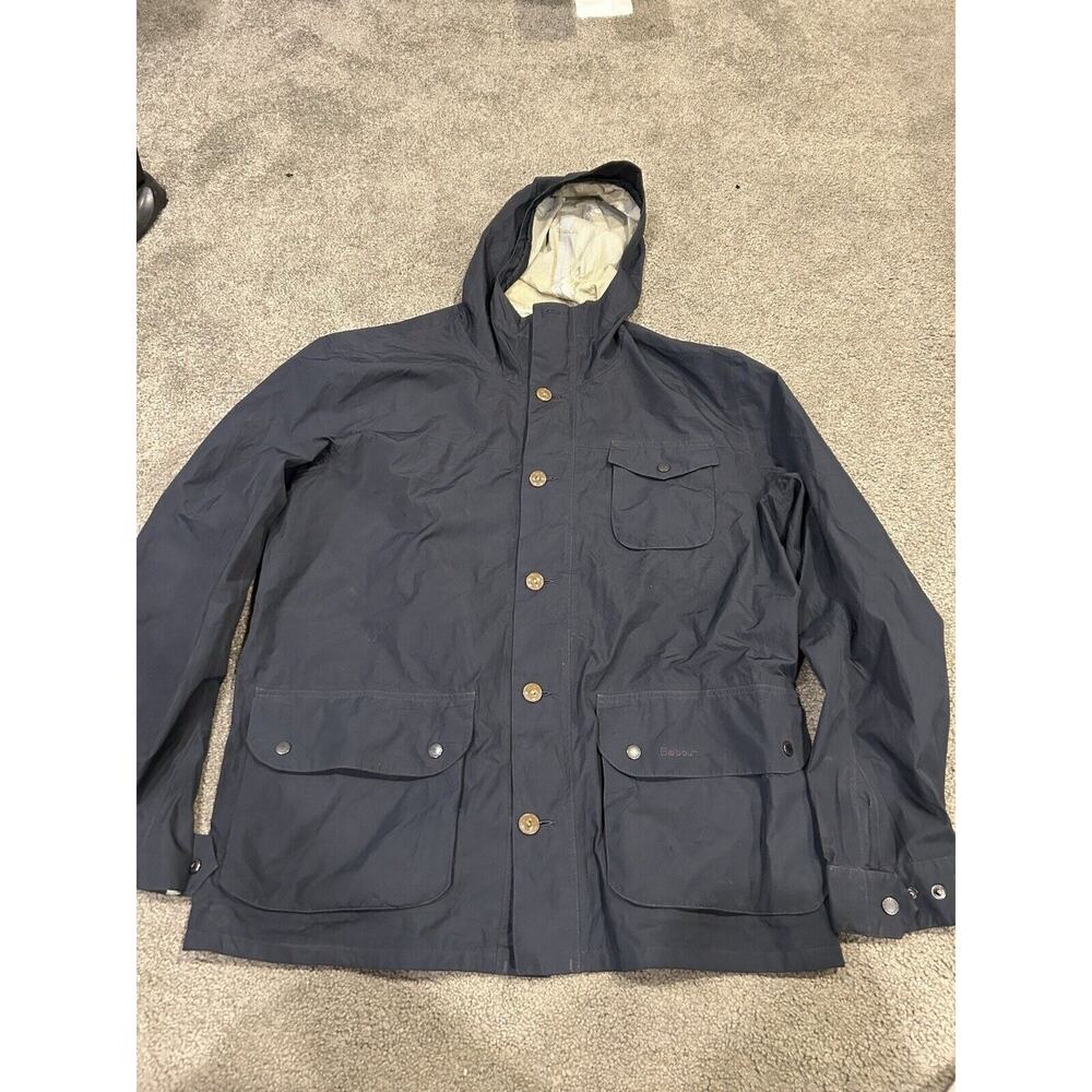 Barbour Navy Hooded Jacket